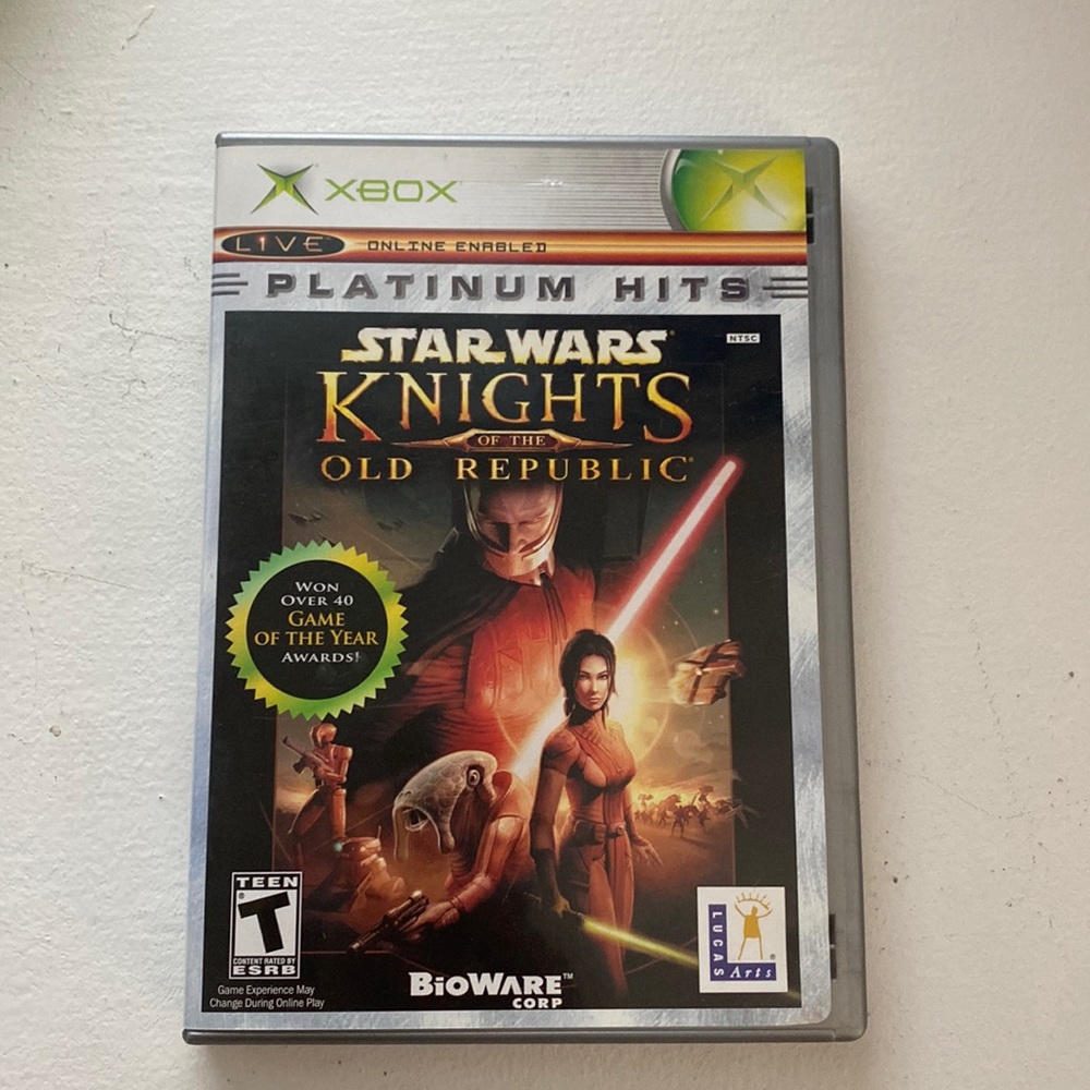 Star Wars knights of the old republic platinum hits Xbox • online enabled